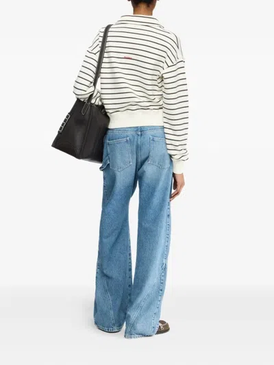 Jw Anderson Polo Sweatshirt In Neutral