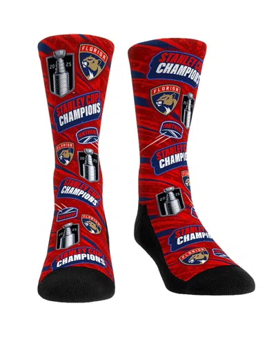 Rock 'em Rock Em' Men's And Women's Florida Panthers 2025 Stanley Cup Champions All Over Print Crew Socks