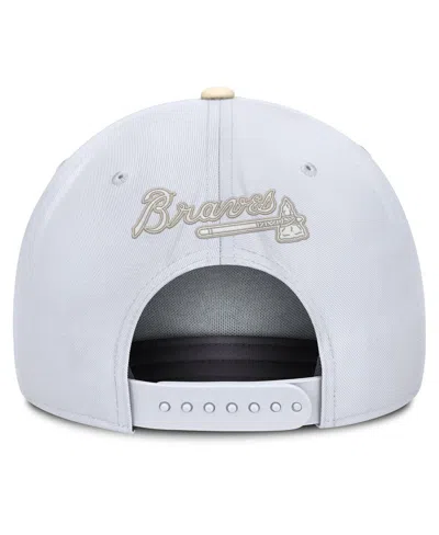 Nike Men's White/cream Atlanta Braves Pro Performance Snapback Hat