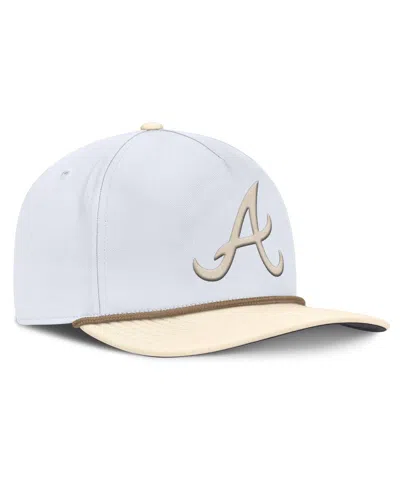 Nike Men's White/cream Atlanta Braves Pro Performance Snapback Hat