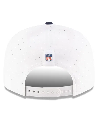 New Era Men's White/navy Dallas Cowboys 2025 Nfl Training Camp Split Panel 9fifty Snapback Hat