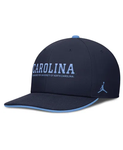 Jordan Men's Navy North Carolina Tar Heels 2025 On-field Pro Performance Adjustable Hat In Blue