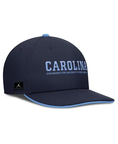 Jordan Men's Navy North Carolina Tar Heels 2025 On-field Pro Performance Adjustable Hat In Blue
