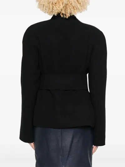 Khaite Edith Long-sleeved Belted Jacket