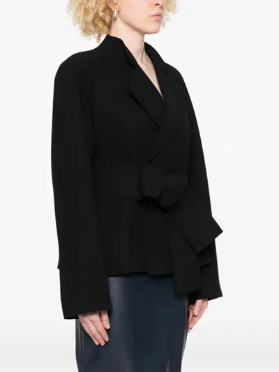 Khaite Edith Long-sleeved Belted Jacket