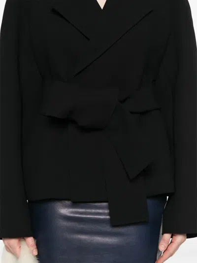 Khaite Edith Long-sleeved Belted Jacket