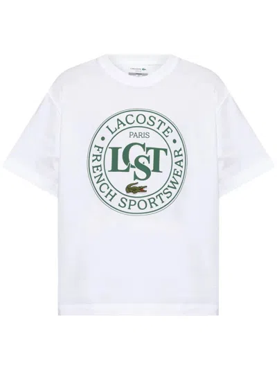 Lacoste Logo Print Crew Neck T-shirt