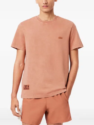Lacoste Washed Effect Heavy Jersey T-shir