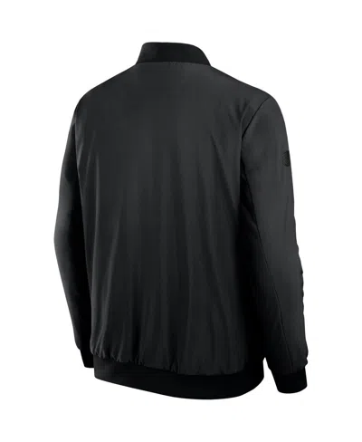 Fanatics Men's Black Philadelphia Flyers Authentic Pro Road Full-zip Bomber Jacket