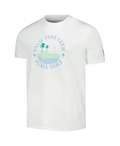 Puma Men's X Ptc White Wm Phoenix Open Island Cloudspun T-shirt In White