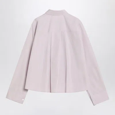 Loewe Anagram Trapeze Cropped Shirt In Purple