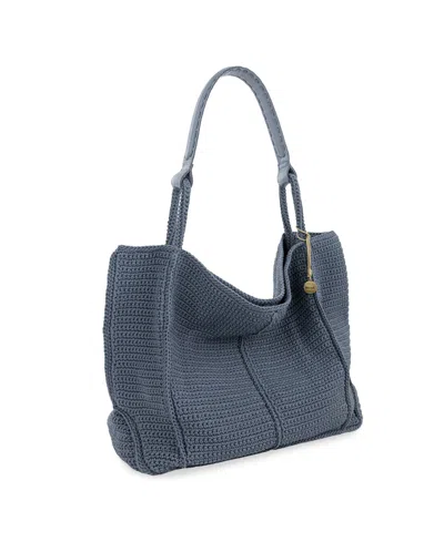 The Sak Los Feliz Crochet Tote In Blue