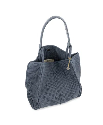 The Sak Los Feliz Crochet Tote In Blue