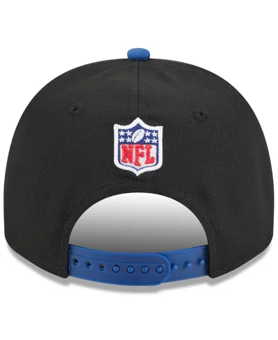New Era Big Boys And Girls Black/royal Indianapolis Colts 2025 Nfl Draft A-frame 9fifty Snapback Hat In Black