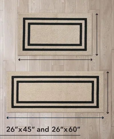 Jean Pierre New York Double Line Border Tufted 2-pc. Runner Rug Set