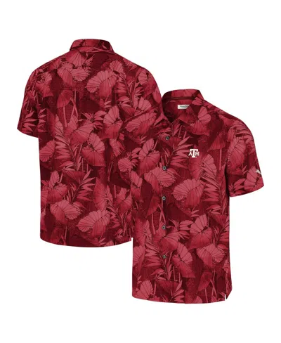 Tommy Bahama Maroon Texas A&m Aggies Coast Nuevo Fronds Button-up Shirt In Burgundy