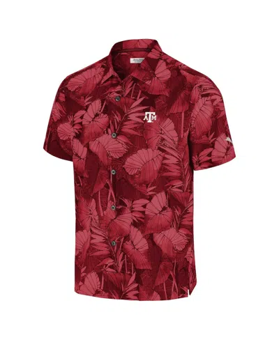 Tommy Bahama Maroon Texas A&m Aggies Coast Nuevo Fronds Button-up Shirt In Burgundy