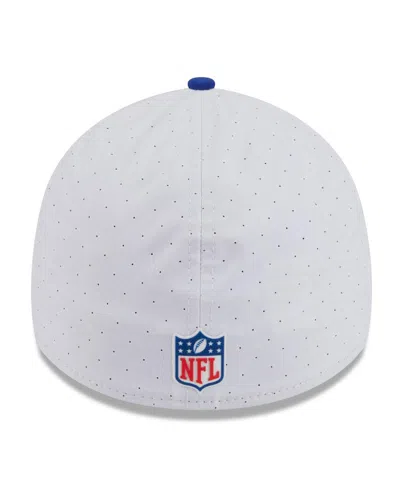 New Era Men's White/blue Denver Broncos 2025 Nfl Training Camp Throwback Logo 39thirty Flex Hat