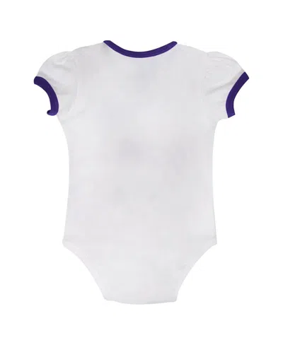 Outerstuff Baby Boys And Girls 2-piece Minnesota Vikings Love My Team Bodysuit And Skirt Set In White