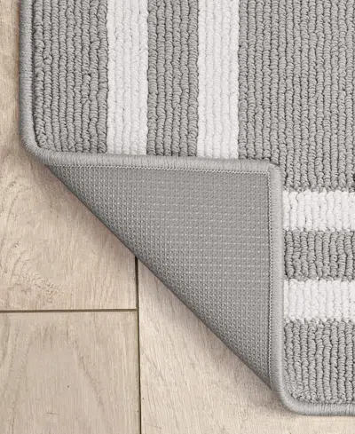 Jean Pierre New York Double Line Border Tufted Runner Rug, 30" X 144"