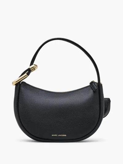 Marc Jacobs The Crescent Leather Shoulder Bag In Black