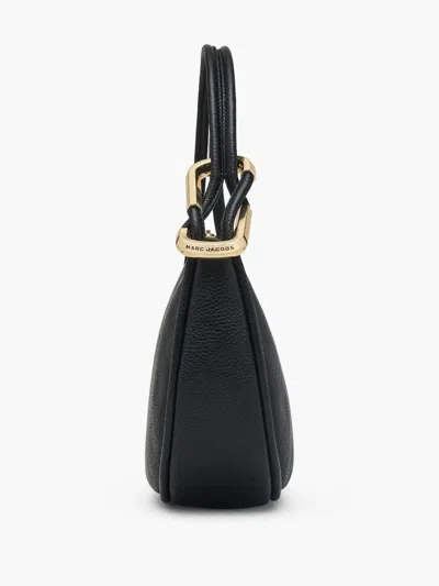 Marc Jacobs The Crescent Leather Shoulder Bag In Black