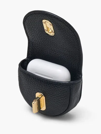 Marc Jacobs The Crescent Leather Shoulder Bag In Black
