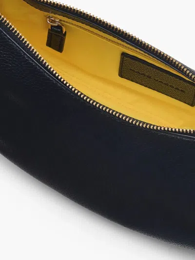 Marc Jacobs The Crescent Leather Shoulder Bag In Black