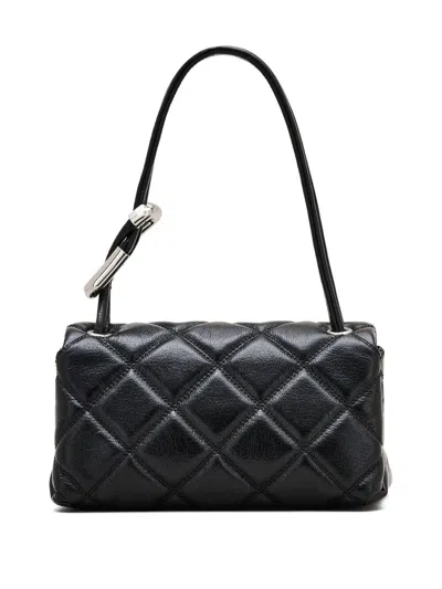 Marc Jacobs The Dual Chain Mini Leather Shoulder Bag In Black