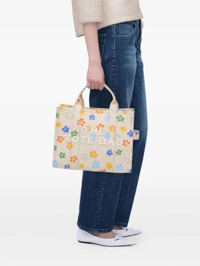Marc Jacobs "the Mediun Tote" Wild Daisy Canvas Bag