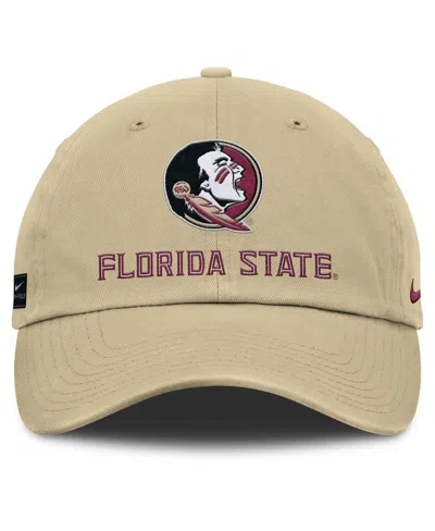 Nike Men's Gold Florida State Seminoles 2025 Sideline Club Adjustable Hat