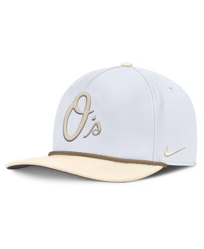 Nike White/cream Baltimore Orioles Pro Performance Snapback Hat