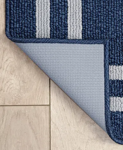Jean Pierre New York Double Line Border Tufted Runner Rug, 30" X 120"