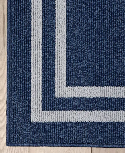 Jean Pierre New York Double Line Border Tufted Runner Rug, 30" X 120"