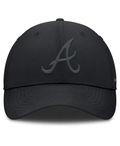 Nike Men's Black Atlanta Braves Primetime Club Performance Adjustable Hat