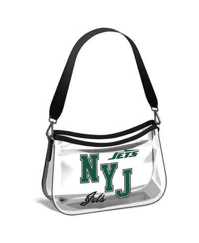 Wear By Erin Andrews New York Jets Clear Stadium Mini Purse In Transparent
