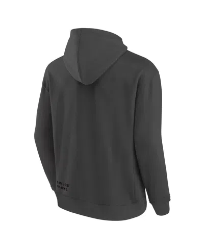 Fanatics Men's Charcoal Vegas Golden Knights Future Ground Info Pullover Hoodie In Gray