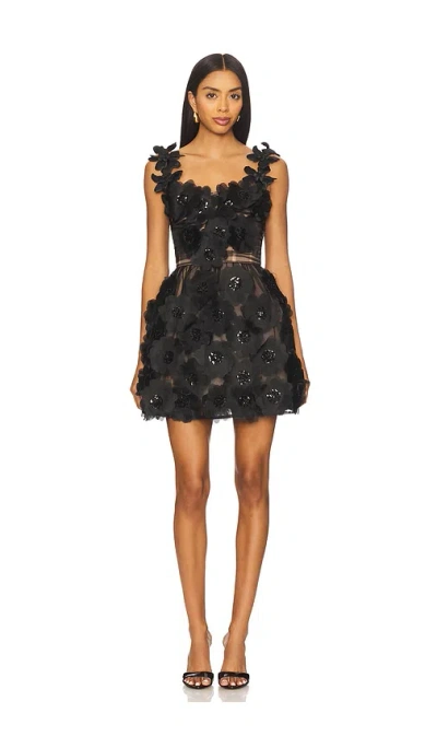 Bronx And Banco Rosalie Noir Mini Dress In Black