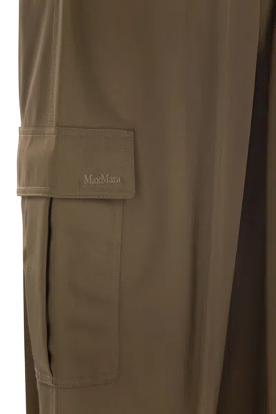 Max Mara Glauco - Cotton Baggy Trousers In Green
