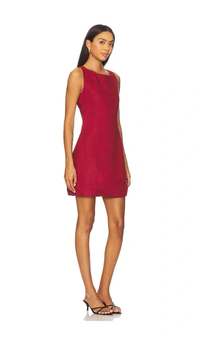 Aexae X Revolve Boat Neck Low Back Mini Dress