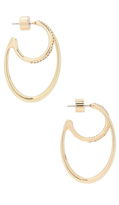 Ettika Golden Rings Hoop Earrings