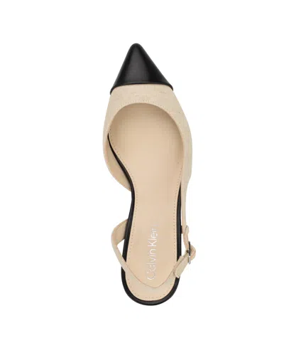 Calvin Klein Women's Dasta Kitten Heel Slingback Pumps
