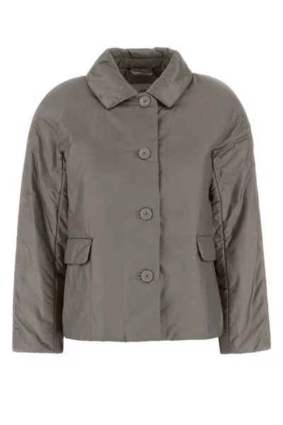 Max Mara The Cube Greens Quilted Jacket Dark Grey