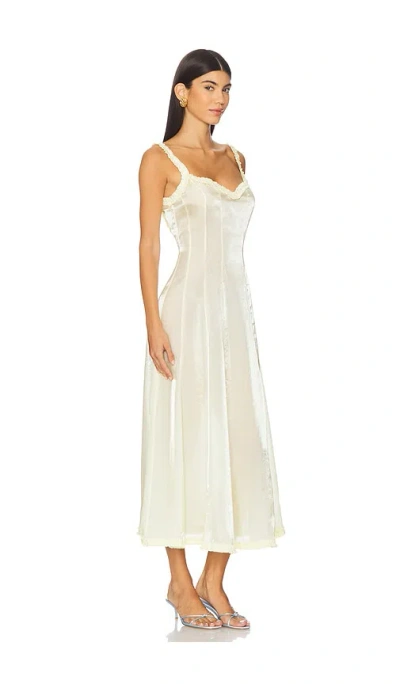 Lpa Kate Midi Dress In Gold