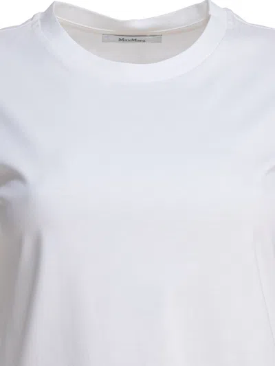 Max Mara White Cotton T-shirt In White