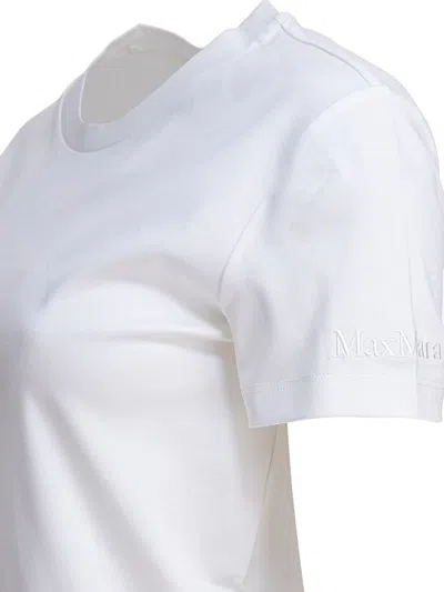 Max Mara White Cotton T-shirt In White