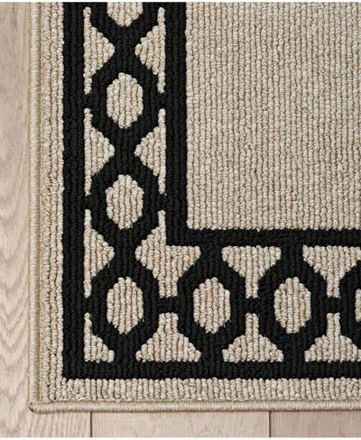 Jean Pierre New York Christine Trellis Border Tufted Runner Rug, 30" X 120"