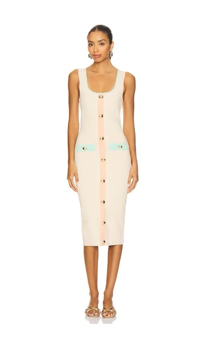 Retroféte Lyle Dress In White