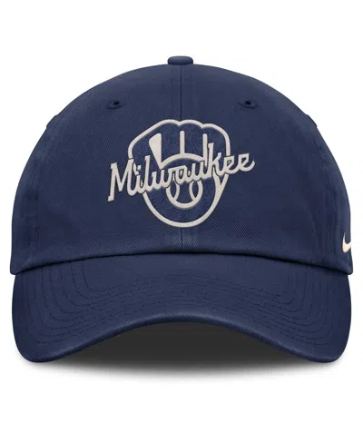 Nike Men's Navy Milwaukee Brewers Statement Club Adjustable Hat