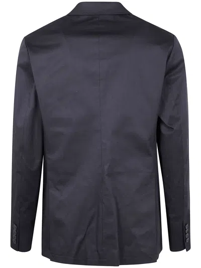 Michael Kors Tech Blazer Buttoned Cuffs In Blue
